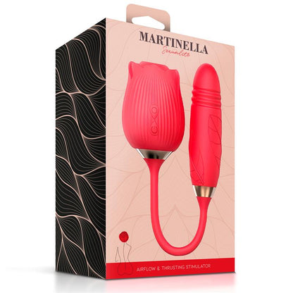 MARTINELLA - AIRFLOW ROSE AND THRUSTING STIMULATOR EGG USB