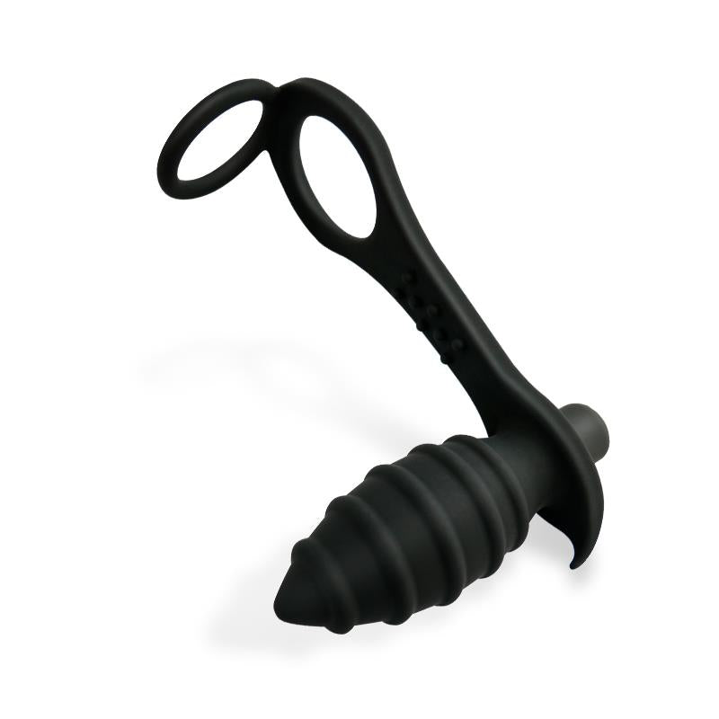 AFTERDARK - AKSTEN VIBRATING ANAL PLUG WITH PENIS RING