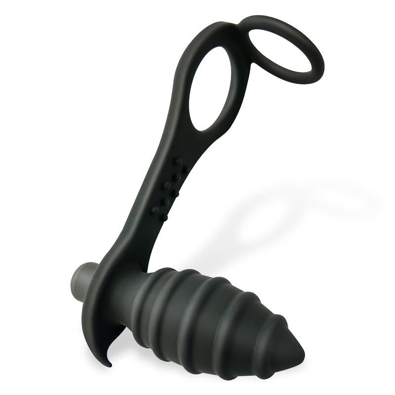 AFTERDARK - AKSTEN VIBRATING ANAL PLUG WITH PENIS RING