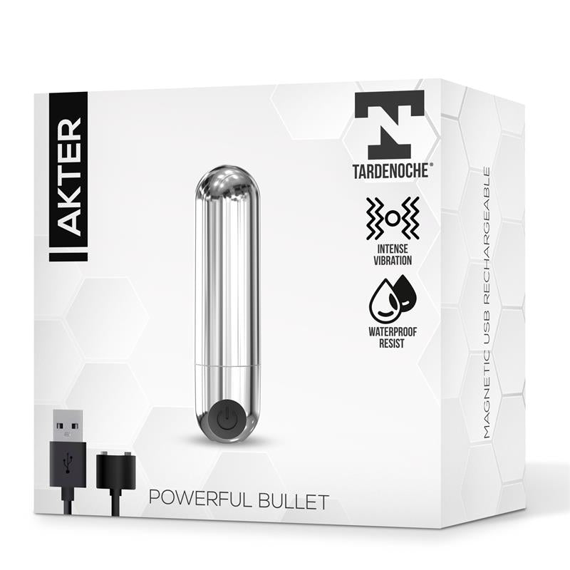 TARDENOCHE - AKTER VIBRATING BULLET SUPER POWERFULL MAGNETIC USB