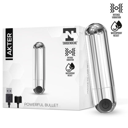 TARDENOCHE - AKTER VIBRATING BULLET SUPER POWERFULL MAGNETIC USB