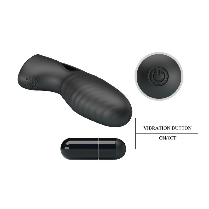 PRETTYLOVE - ALAN SILICONE FINGERING VIBRATOR