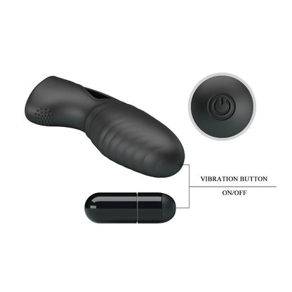 PRETTYLOVE - ALAN SILICONE FINGERING VIBRATOR