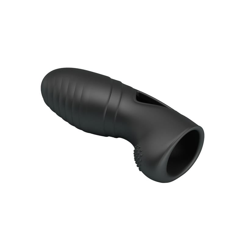 PRETTY LOVE - ALAN SILICONE FINGER VIBRATOR BLACK