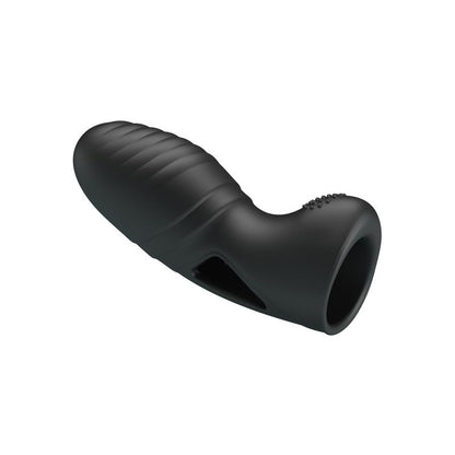 PRETTY LOVE - ALAN SILICONE FINGER VIBRATOR BLACK