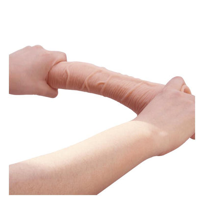 BAILE - ALEX CURVED DILDO WITH TESTICLES G-SPOT SUCTION CUP FLESH