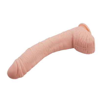 BAILE - ALEX CURVED DILDO WITH TESTICLES G-SPOT SUCTION CUP FLESH