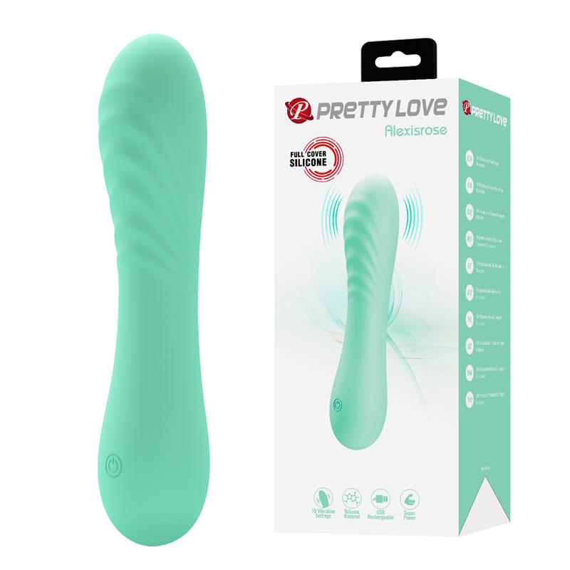PRETTYLOVE - ALEXISROSE VIBRATOR FULL SILICONE