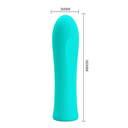 PRETTY LOVE - ALFREDA SUPER POWER VIBRATOR AQUA GREEN
