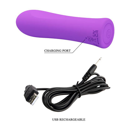 PRETTY LOVE - ALFREDA SUPER POWER VIBRATOR AQUA PURPLE