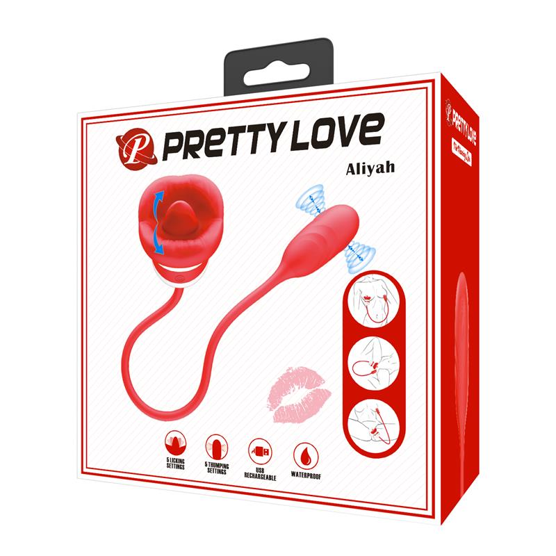 PRETTYLOVE - ALIYAH DUAL ENDED STIMULATOR SILICONE
