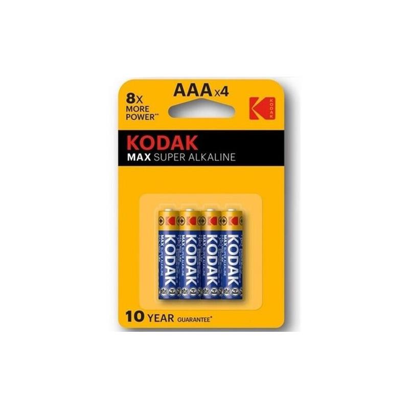 KODAK - ALKALINE SUPER MAX AAA LR3 BATTERY BLISTER OF 4