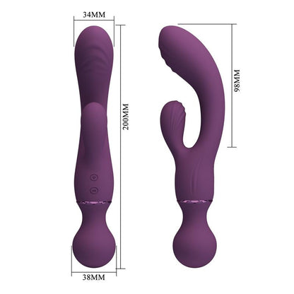 PRETTYLOVE - ALL ROUNDET VIBA AND MASSAGER 2 IN 1