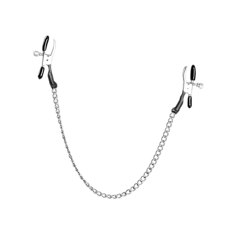 FETISH FANTASY SERIES - ALLIGATOR NIPPLE CLAMPS WITH CHAIN
