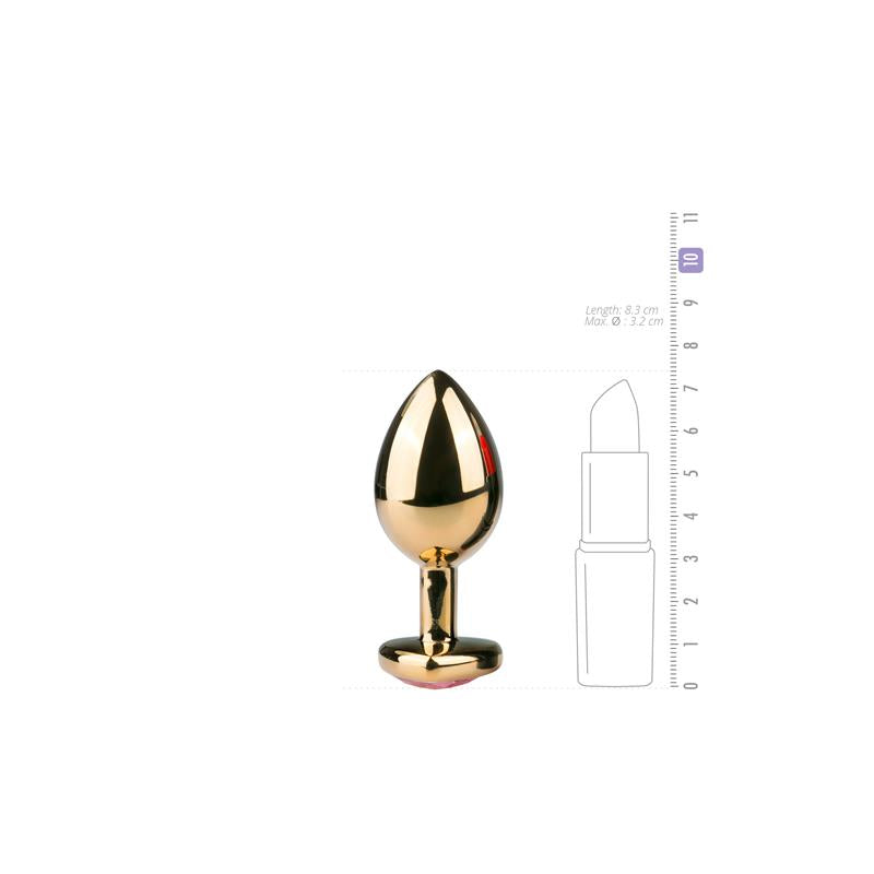 EASYTOYS - METAL ANAL PLUG NO. 7 - GOLD / PINK