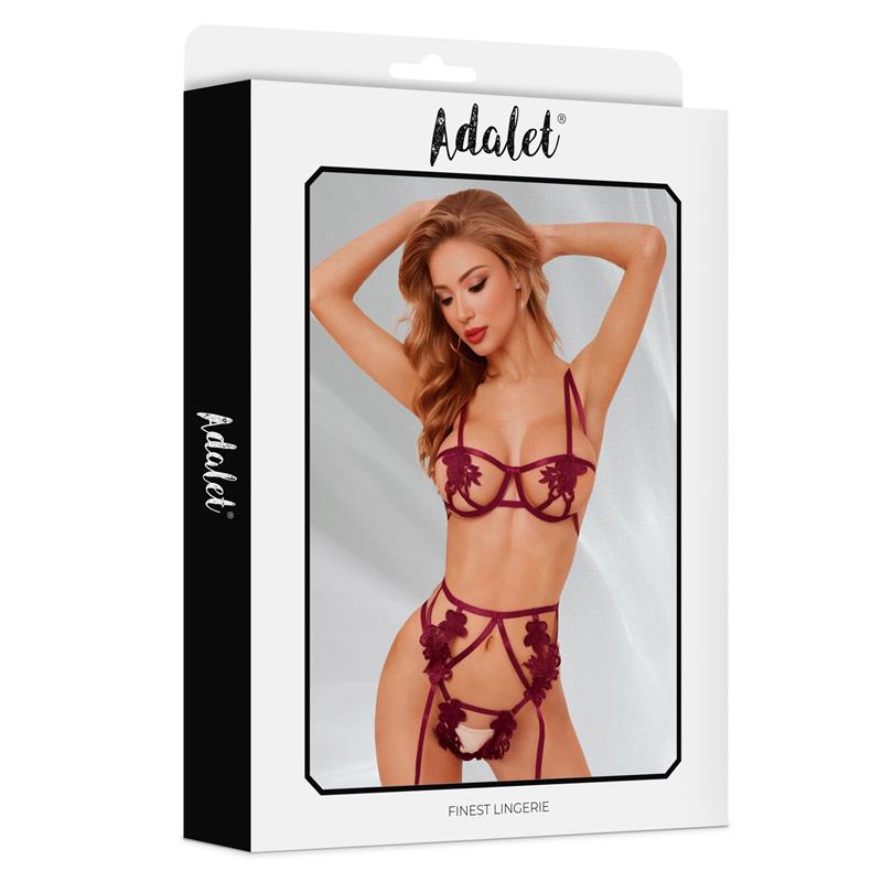 ADALET LINGERIE - AMBER 3 PIECES SET RED