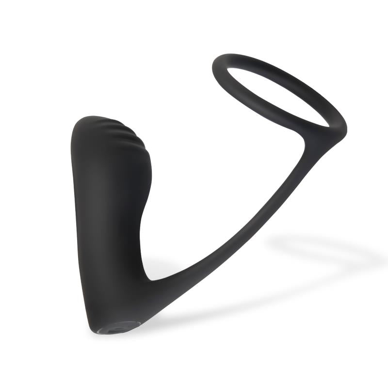 AFTERDARK - AMMOLITE VIBRATING ANAL PLUG WITH TESTICLE RING