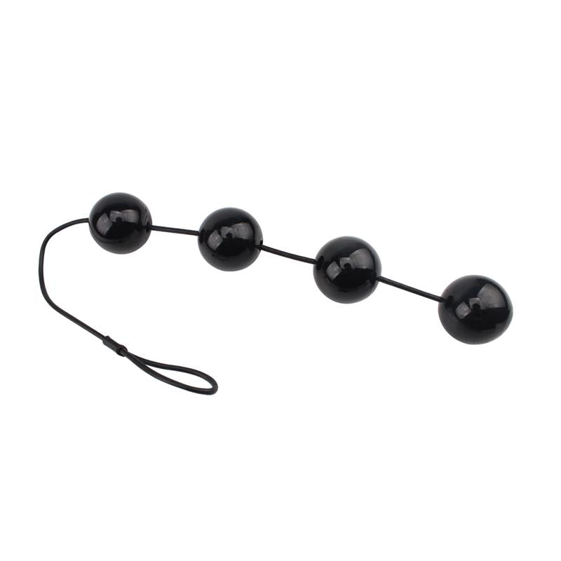 CHISA - ANAL AND VAGINAL BALLS 65 X 6 CM BLACK