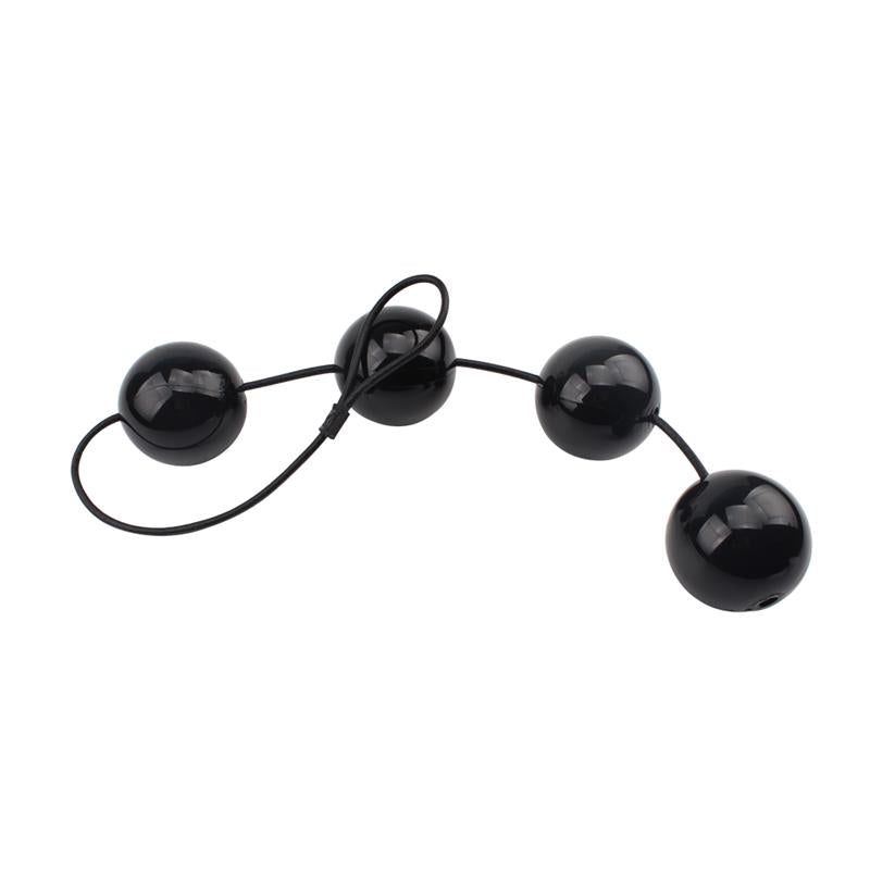 CHISA - BOULES ANALES ET VAGINALES 65 X 6 CM NOIR