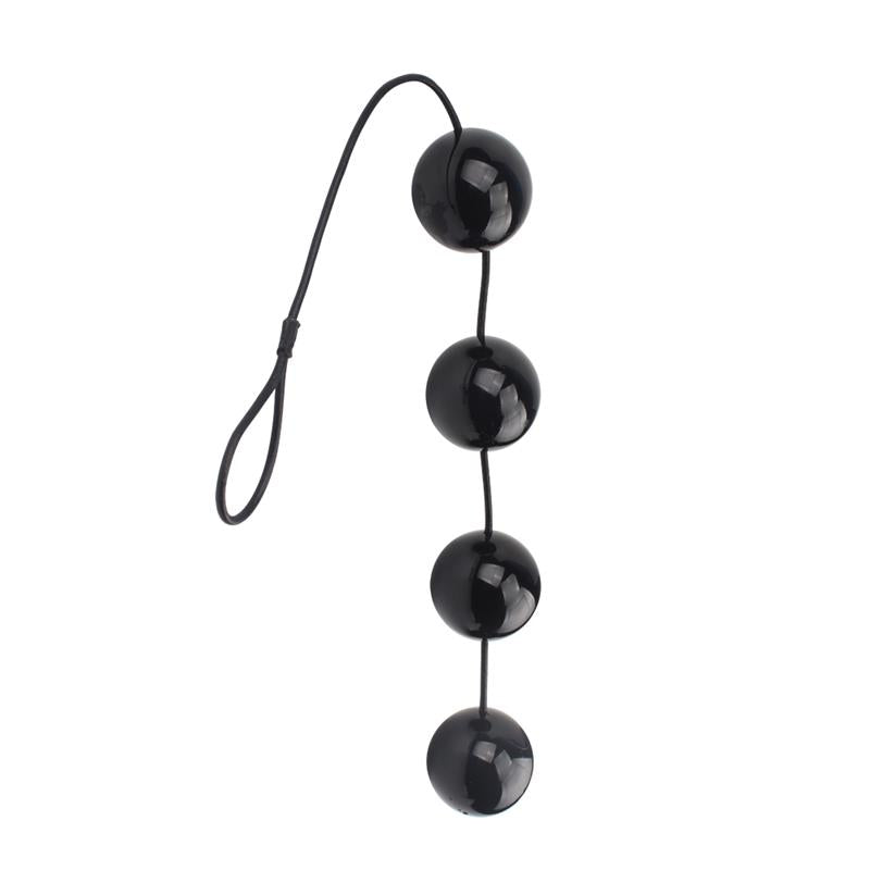 CHISA - ANAL AND VAGINAL BALLS 65 X 6 CM BLACK