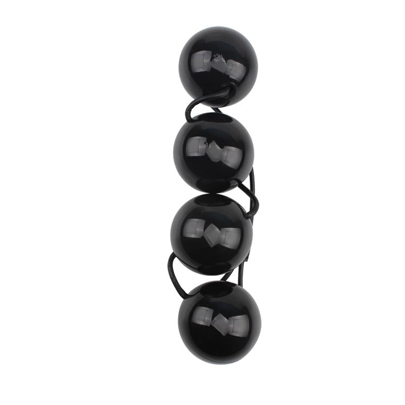 CHISA - ANAL AND VAGINAL BALLS 65 X 6 CM BLACK