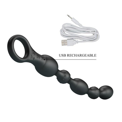 PRETTYLOVE - ANAL BEADS WITH VIBRATION