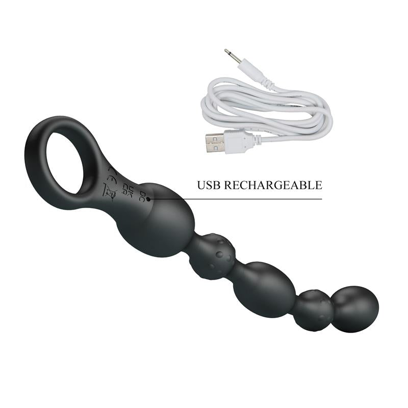 PRETTY LOVE - VAN ANAL BALLS 10 VIBRATIONS RECHARGEABLE SILICONE