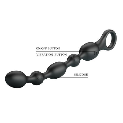 PRETTYLOVE - ANAL BEADS WITH VIBRATION