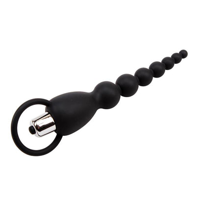 CHISA - ANAL CHAIN ELITE POWER 19.5 CM SILICONE BLACK