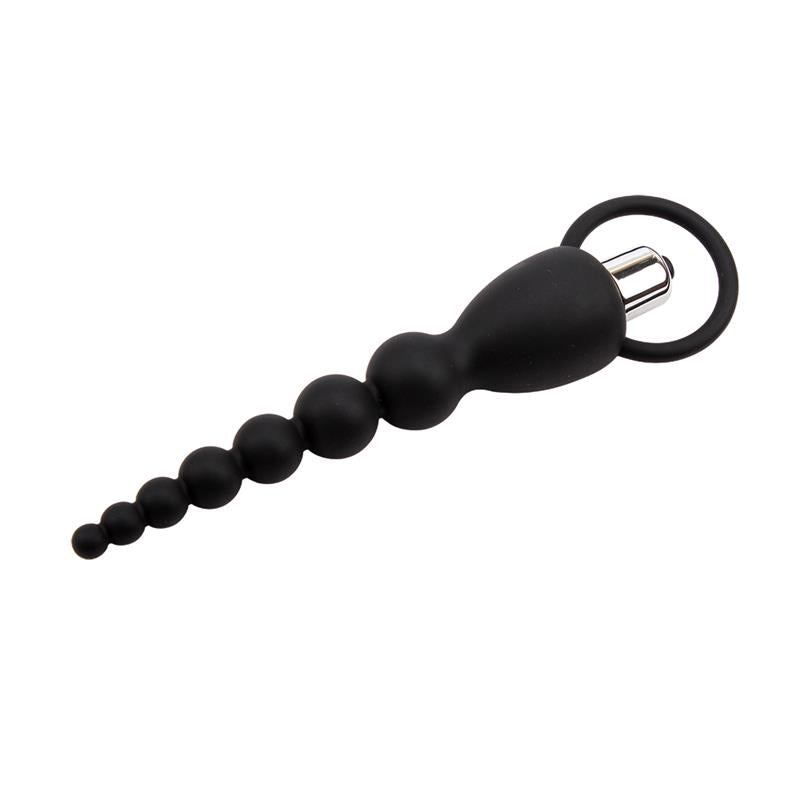 CHISA - ANAL CHAIN ELITE POWER 19.5 CM SILICONE BLACK