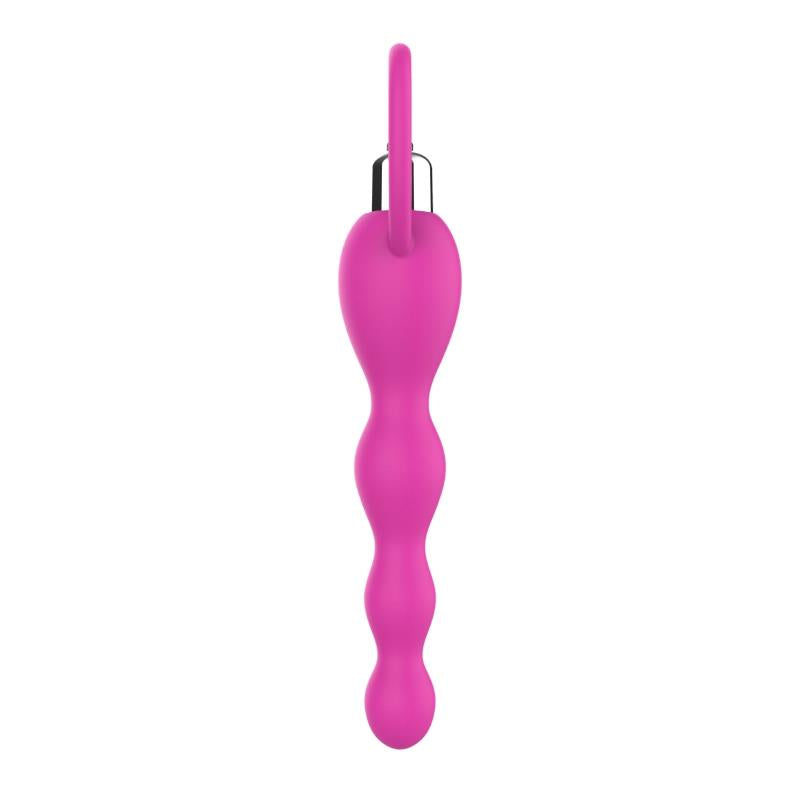 A-GUSTO - ANAL CHAIN WITH VIBRATION PINK