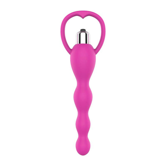 A-GUSTO - ANAL CHAIN WITH VIBRATION PINK