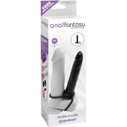 ANAL FANTASY COLLECT. - ANAL DILDO DOUBLE TROUBLE - COLOUR BLACK