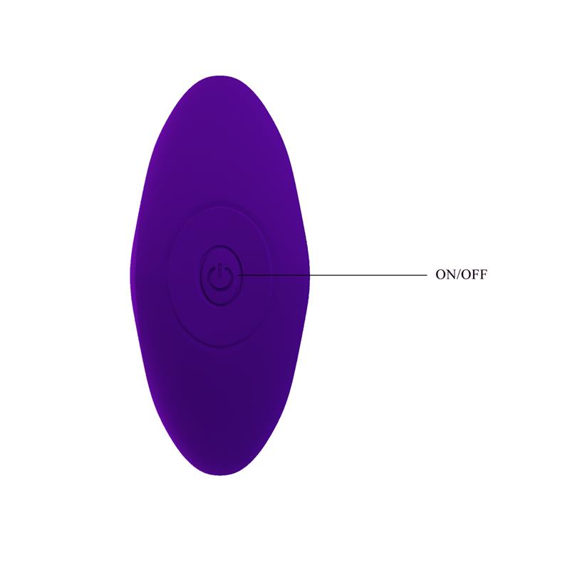 PRETTYLOVE - ANAL MASAGER WITH VIBRATION PURPLE