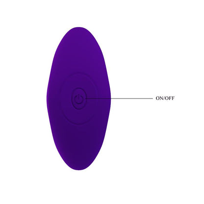 PRETTYLOVE - ANAL MASAGER WITH VIBRATION PURPLE