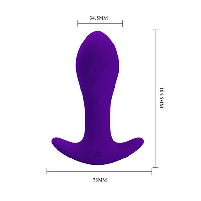 PRETTYLOVE - ANAL MASAGER WITH VIBRATION PURPLE