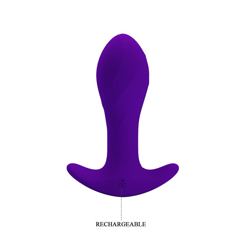 PRETTYLOVE - ANAL MASAGER WITH VIBRATION PURPLE