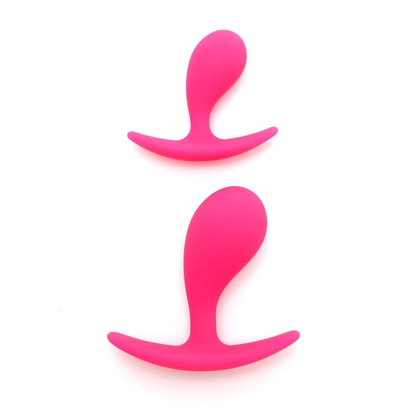 RIMBA TOYS - ANAL PLAY PLUG DUO SET COPENHAGEN PINK