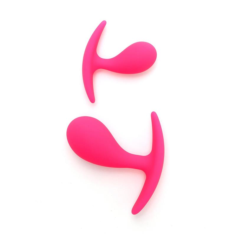 RIMBA TOYS - ANAL PLAY PLUG DUO SET COPENHAGEN PINK