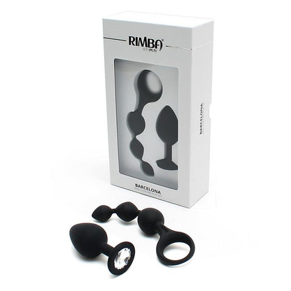 RIMBA TOYS - ANAL PLEASURE PLAY SET BARCELONA BLACK
