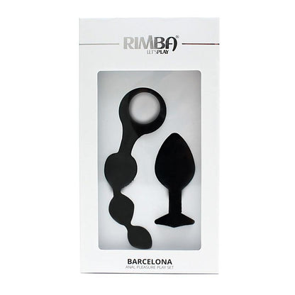 RIMBA TOYS - ANAL PLEASURE PLAY SET BARCELONA BLACK