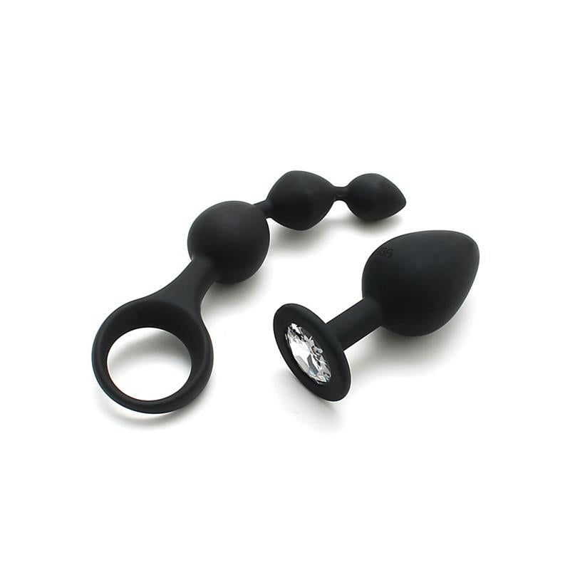 RIMBA TOYS - ANAL PLEASURE PLAY SET BARCELONA BLACK