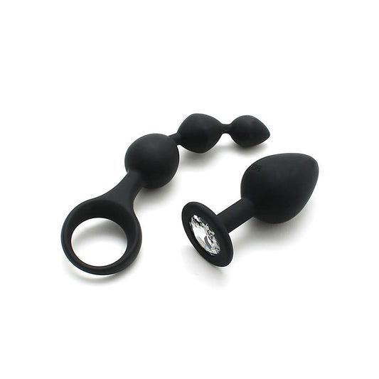 RIMBA TOYS - ANAL PLEASURE PLAY SET BARCELONA BLACK