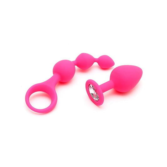 RIMBA TOYS - ANAL PLEASURE PLAY SET BARCELONA PINK