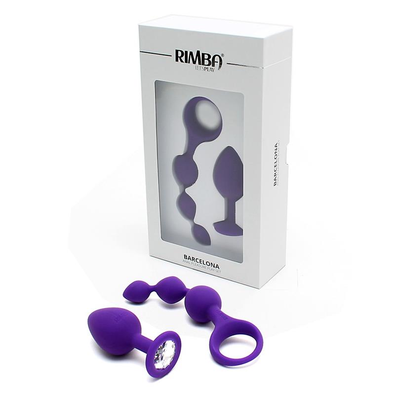 RIMBA TOYS - ANAL PLEASURE PLAY SET BARCELONA PURPLE