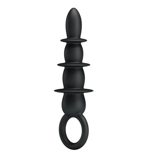 PRETTYLOVE - ANAL PLUG 3 AREAS BLACK