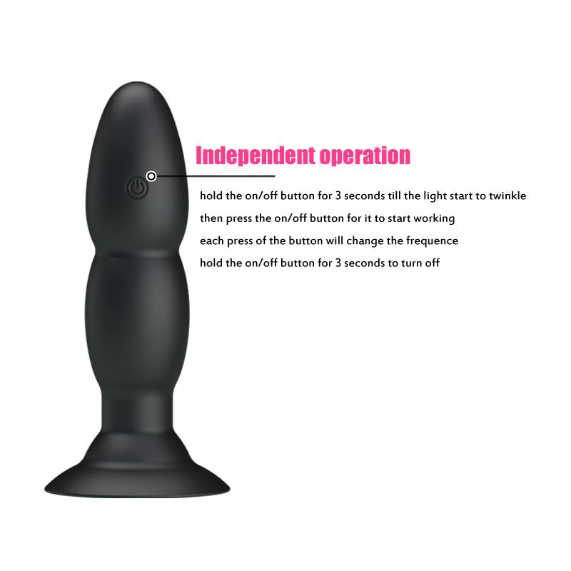 PRETTYLOVE - ANAL PLUG 4 VIBRATION AND ROTATION