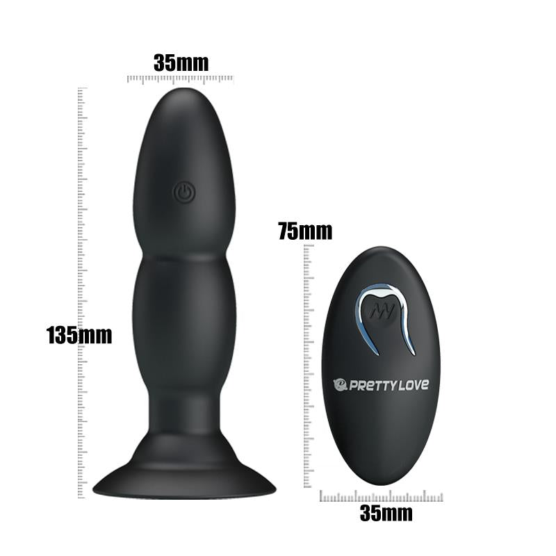 PRETTYLOVE - ANAL PLUG 4 VIBRATION AND ROTATION