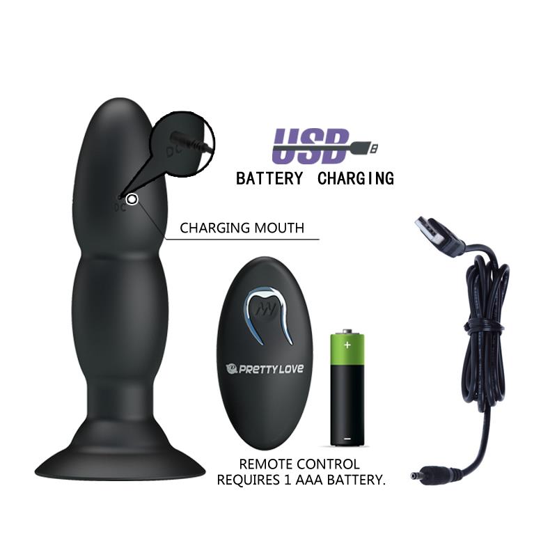 PRETTYLOVE - ANAL PLUG 4 VIBRATION AND ROTATION