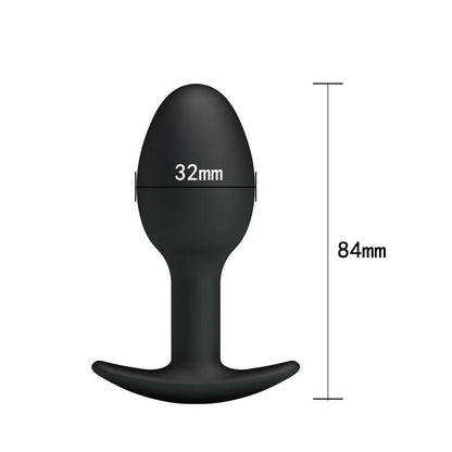 PRETTYLOVE - ANAL PLUG BLACK WITH BALL
